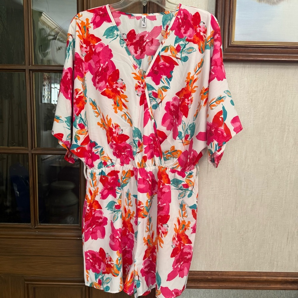 ePretty Floral V-Neck Romper